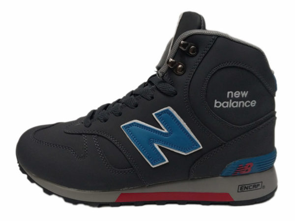 New Balance 1300 Mid на меху серые с синим (40-46)