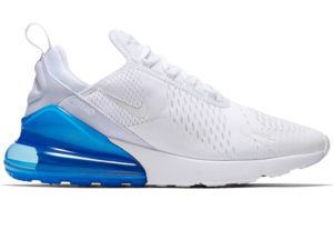 Nike Air Max 270 белые с голубым