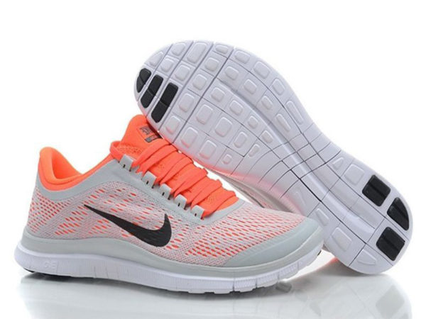 Nike Free Run 3.0 v5 серые с оранжевым (35-40)
