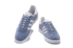 Adidas Gazelle голубые с белым (35-39)