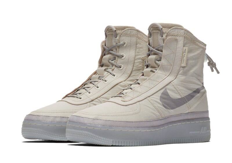 Nike Air Force 1 Shell бежевые с серым мужские-женские (40-44)