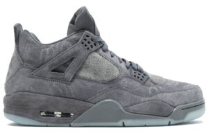 Nike Air Jordan 4 KAWS Cool Grey серые нубук мужские (40-44)