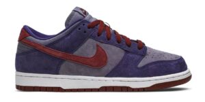 Nike SB Dunk Low Pro фиолетовые с бордовым нубук мужские (40-44)